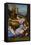 The Virgin with the Blue Coronet-Raphael-Framed Stretched Canvas