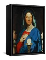 The Virgin with the Eucharist, 1866-Jean-Auguste-Dominique Ingres-Framed Stretched Canvas