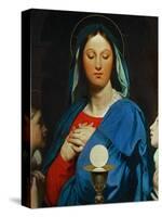 The Virgin with the Eucharist, 1866-Jean-Auguste-Dominique Ingres-Stretched Canvas