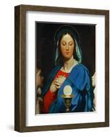 The Virgin with the Eucharist, 1866-Jean-Auguste-Dominique Ingres-Framed Giclee Print