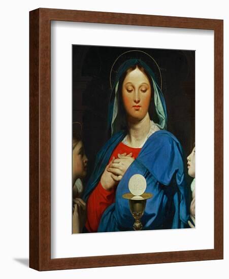 The Virgin with the Eucharist, 1866-Jean-Auguste-Dominique Ingres-Framed Giclee Print