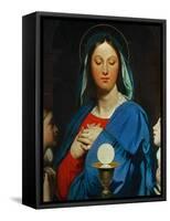 The Virgin with the Eucharist, 1866-Jean-Auguste-Dominique Ingres-Framed Stretched Canvas