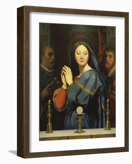 The Virgin with the Host. 1841-Jean Auguste Dominique Ingres-Framed Giclee Print