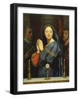 The Virgin with the Host. 1841-Jean Auguste Dominique Ingres-Framed Giclee Print