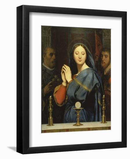 The Virgin with the Host. 1841-Jean Auguste Dominique Ingres-Framed Giclee Print