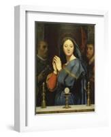 The Virgin with the Host. 1841-Jean Auguste Dominique Ingres-Framed Giclee Print