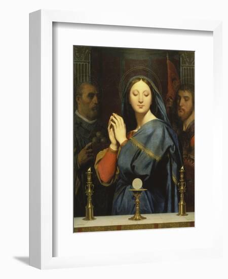 The Virgin with the Host. 1841-Jean Auguste Dominique Ingres-Framed Giclee Print