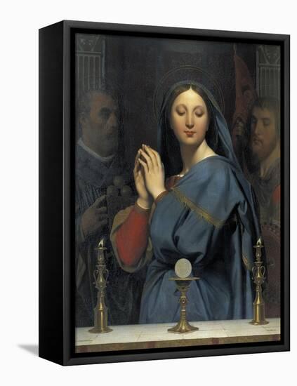 The Virgin with the Host-Jean-Auguste-Dominique Ingres-Framed Stretched Canvas