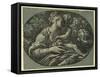The Virgin-Parmigianino-Framed Stretched Canvas