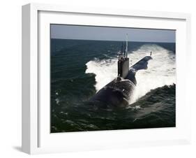 The Virginia-class Attack Submarine USS California-Stocktrek Images-Framed Photographic Print