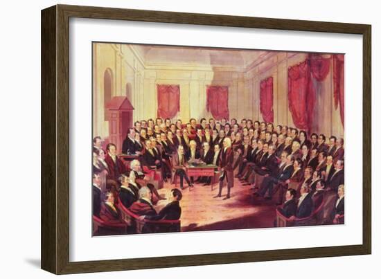 The Virginia Constitutional Convention, 1830-George Catlin-Framed Giclee Print