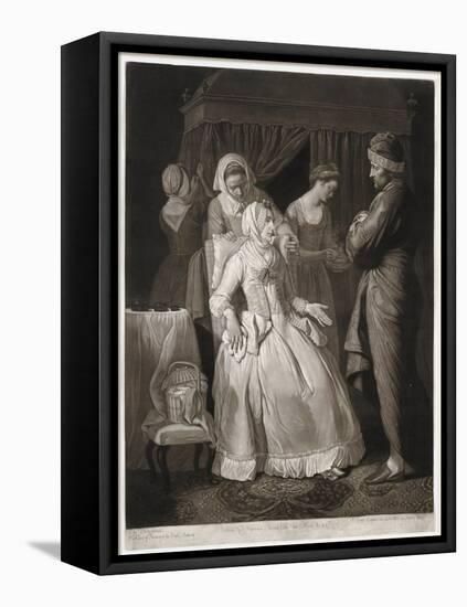 The Virtuous Comforted by Sympathy and Attention, Print Made by Valentine Green, 1775-Edward Penny-Framed Stretched Canvas