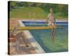 The Viscountess Castlerosse, Palm Springs-Sir John Lavery-Stretched Canvas