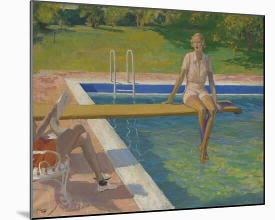 The Viscountess Castlerosse, Palm Springs-Sir John Lavery-Mounted Giclee Print