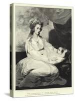 The Viscountess St Asaph and Child-Sir Joshua Reynolds-Stretched Canvas