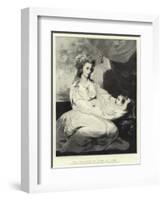 The Viscountess St Asaph and Child-Sir Joshua Reynolds-Framed Giclee Print