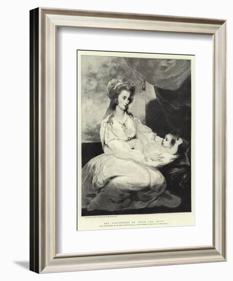 The Viscountess St Asaph and Child-Sir Joshua Reynolds-Framed Giclee Print