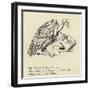 The Visibly Vicious Vulture-Edward Lear-Framed Giclee Print