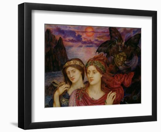 The Vision, 1914 (Oil on Canvas)-Evelyn De Morgan-Framed Giclee Print