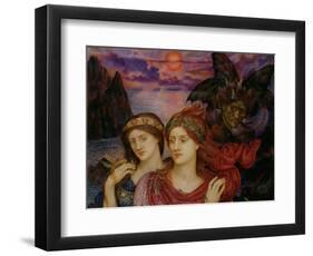 The Vision, 1914 (Oil on Canvas)-Evelyn De Morgan-Framed Giclee Print