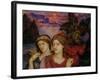 The Vision, 1914 (Oil on Canvas)-Evelyn De Morgan-Framed Giclee Print