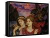The Vision, 1914 (Oil on Canvas)-Evelyn De Morgan-Framed Stretched Canvas