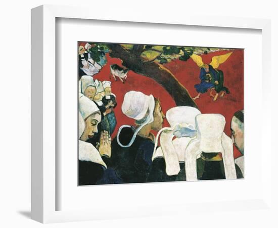 The Vision after the Sermon-Paul Gauguin-Framed Art Print