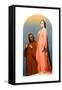 The Vision: Dante and Beatrice, 1846-Ary Scheffer-Framed Stretched Canvas