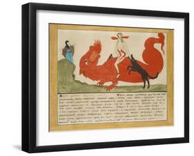 The Vision of a Priest: a Girl Who Has Concealed a Sin in Confession, Early 19th C-null-Framed Giclee Print