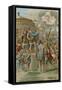 The Vision of Constantine before the Battle of Milvian Bridge, 312-null-Framed Stretched Canvas