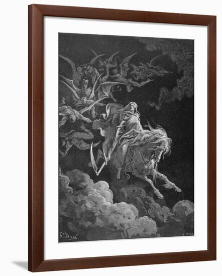 The Vision of Death, Engraved by Heliodore Joseph Pisan (1822-90) C.1868-Gustave Doré-Framed Giclee Print