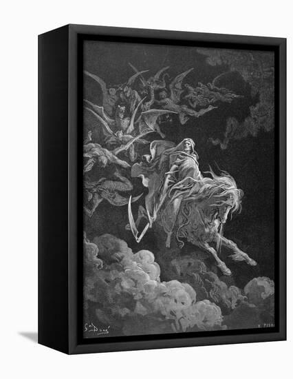 The Vision of Death, Engraved by Heliodore Joseph Pisan (1822-90) C.1868-Gustave Doré-Framed Stretched Canvas