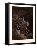 The Vision of Death-Gustave Dore-Framed Stretched Canvas