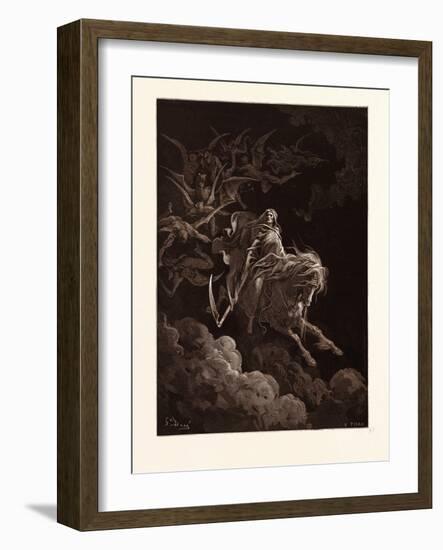 The Vision of Death-Gustave Dore-Framed Giclee Print