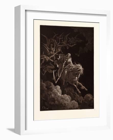 The Vision of Death-Gustave Dore-Framed Giclee Print