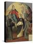 The Vision of Fray Lauterio, C.1640-Bartolome Esteban Murillo-Stretched Canvas