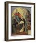 The Vision of Fray Lauterio, C.1640-Bartolome Esteban Murillo-Framed Giclee Print