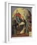 The Vision of Fray Lauterio, C.1640-Bartolome Esteban Murillo-Framed Giclee Print