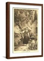 The Vision of Jeanne d'Arc-null-Framed Art Print