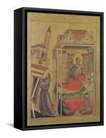 The Vision of Pope Innocent III, circa 1295-1300-Giotto di Bondone-Framed Stretched Canvas