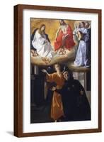 The Vision of Saint Alphonsus Rodríguez-Francisco de Zurbarán-Framed Giclee Print