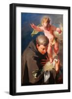 The Vision of Saint Anthony of Padua C.1730-Giovanni Battista Pittoni-Framed Giclee Print