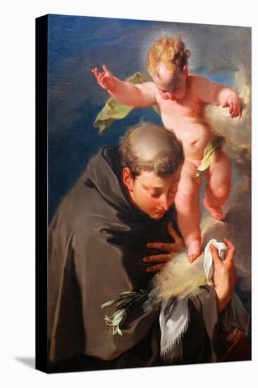 The Vision of Saint Anthony of Padua C.1730-Giovanni Battista Pittoni-Stretched Canvas