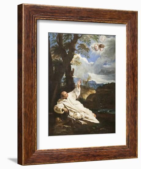 The Vision of Saint Bruno-Pier Francesco Mola-Framed Giclee Print