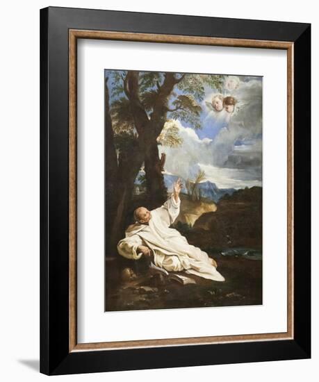 The Vision of Saint Bruno-Pier Francesco Mola-Framed Giclee Print