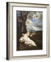 The Vision of Saint Bruno-Pier Francesco Mola-Framed Giclee Print