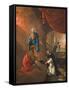 The Vision of Saint Dominic, with Saint Dominic Blessing Two Missionary Friars beyond (Oil on Panel-Thomas Wyck-Framed Stretched Canvas