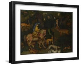 The Vision of Saint Eustace, C. 1440-Antonio Pisanello-Framed Giclee Print