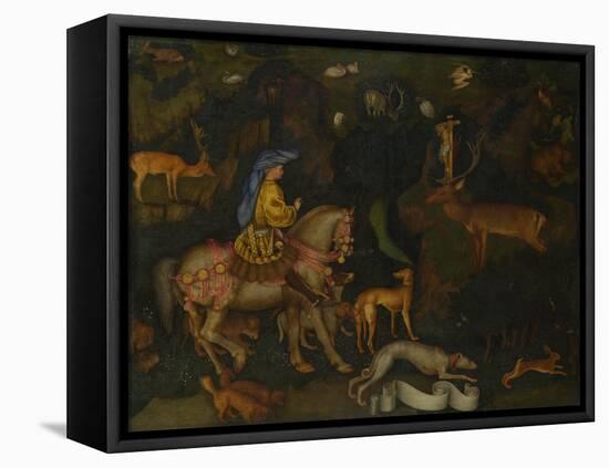 The Vision of Saint Eustace, C. 1440-Antonio Pisanello-Framed Stretched Canvas