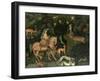 The Vision of Saint Eustace, circa 1438-42 (Egg Tempera on Wood)-Antonio Pisani Pisanello-Framed Giclee Print